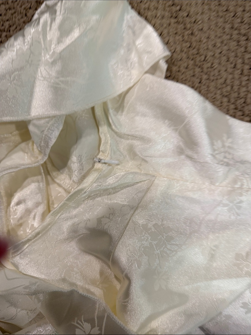 SHEIN White One-Shoulder Floral Lace Evening Dress - Picture 5 of 5